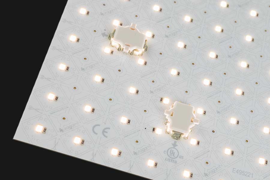 Auragami Gen 2 single-color white light sheet detail.